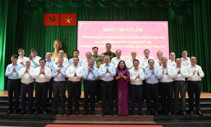 Tổng Bí thư: Sau hợp nhất, tỉnh Vĩnh Long (mới) sẽ trở thành Trung tâm kinh tế mới, là cực tăng trưởng nhanh của vùng ĐBSCL
